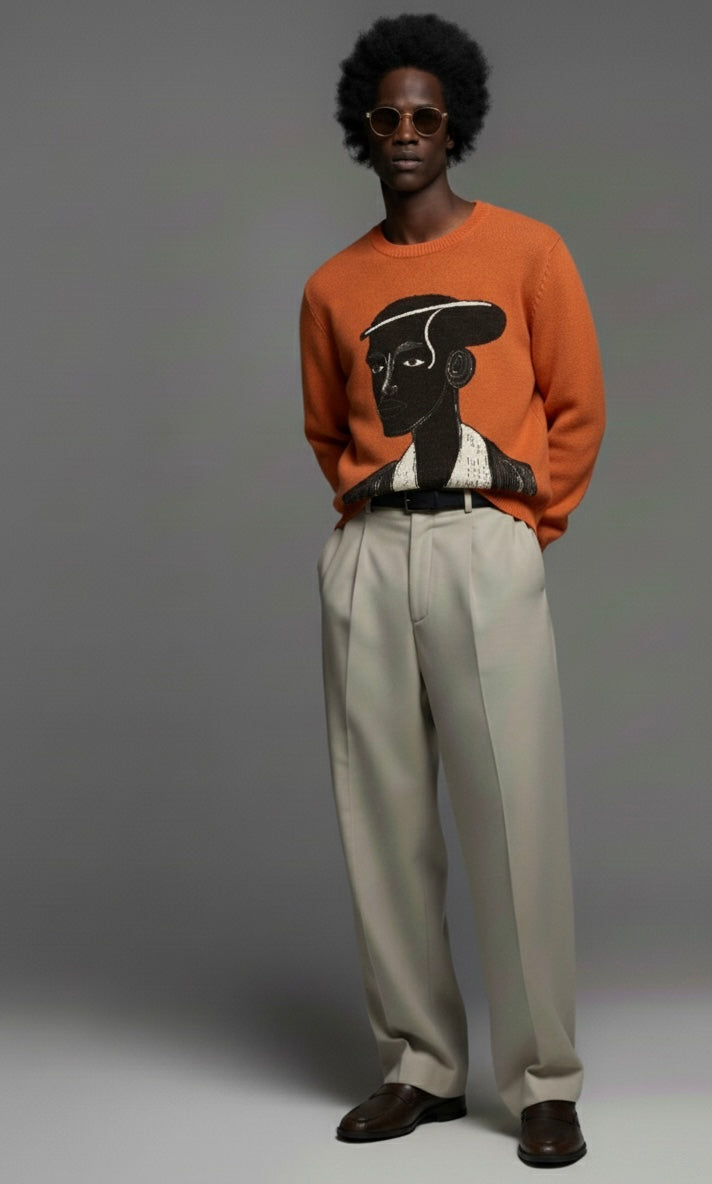 Amasunzu Heritage-Knit Sweater