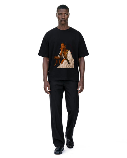 Negest Tee on model. Model is 6'3" and wears size XL.